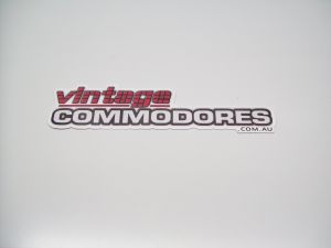 VINTAGE COMMODORES QUARTER WINDOW STICKER VCS01