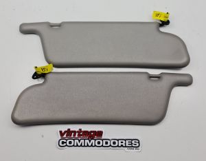 VK VL SUN VISOR AND PIVOT ARM PAIR GREY 15i GM 92000263LW GM 92000264LW