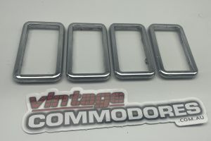 VB VC INNER DOOR HANDLE SURROUND TRIM ESCUTCHEON BRIGHT FINISH SET OF 4 X GM 90045232