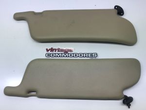 VL SUN VISOR AND PIVOT ARM PAIR SANDALWOOD 65i GM 92000263MA GM 92000264MA