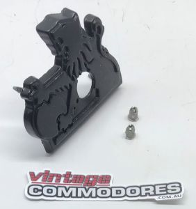 VH SS COMMODORE BOOTLID LOCK BADGE BLACK GM92011628BLACK